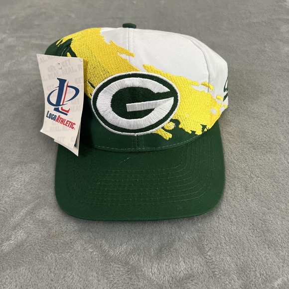 Vintage Green Bay Packers Hat Cap Snap Back One Size NFL Football Splash 90s‎